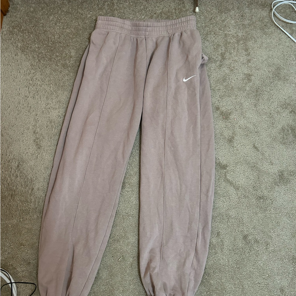 Nike Gray Jogger Sweatpants Elastic Waistband